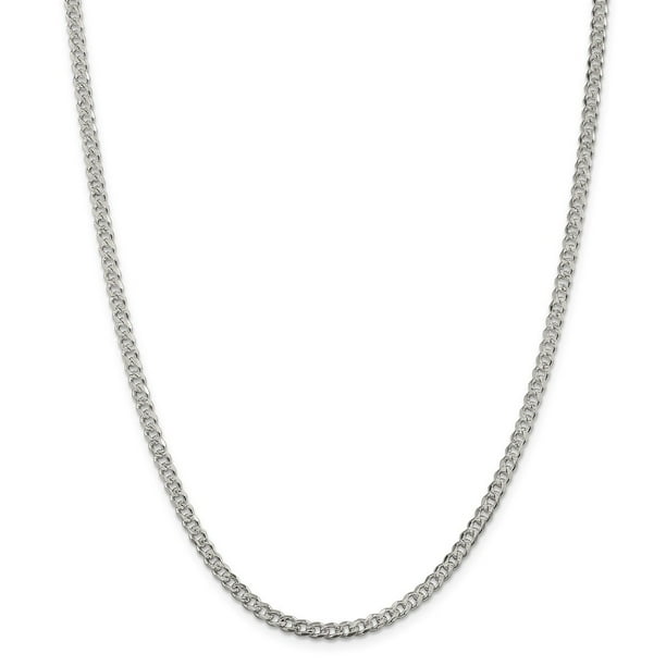 Solid 925 Sterling Silver 4mm Figaro Chain Necklace with Secure Lobster Lock Clasp Solid 925 Sterling Silver 4mm Figaro Chain Necklace with Secure Lobster Lock Clasp